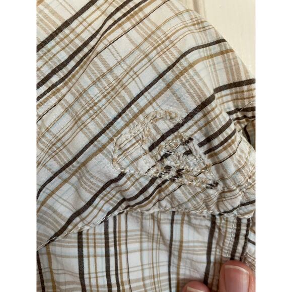 QuikSilver Mens Button Up Long Sleeve Polo, 100% Cotton, Style#F109196, Size XL - Picture 7 of 13